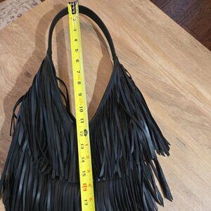Zara Faux Leather Fringe Bag